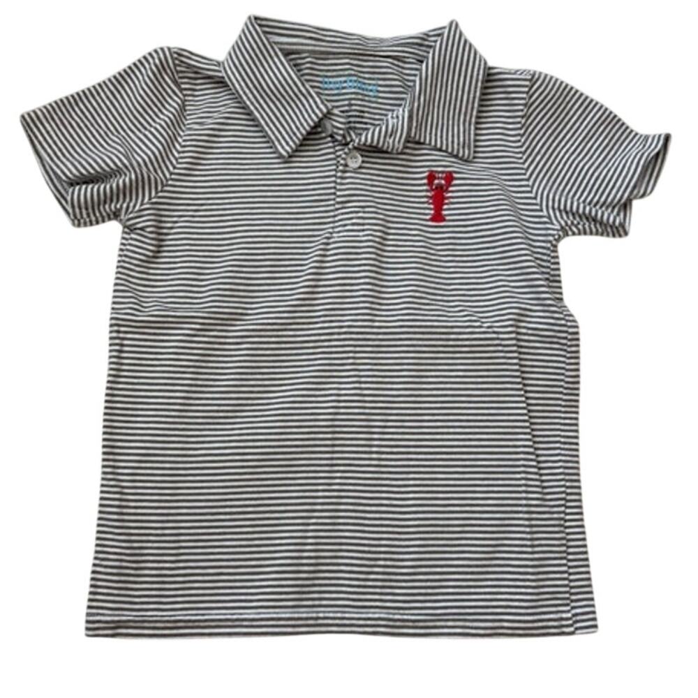 NWOT Boys Itsy Bitsy Embroidered Crawfish Cotton Polo Size 5